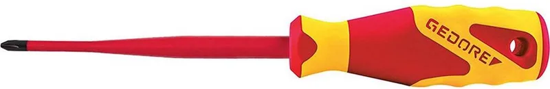 VDE 2162 PH 2 2824450 Tournevis cruciforme PH 2 Longueur de la lame: 100 mm de Gedore, Kleurloos – image du produit
