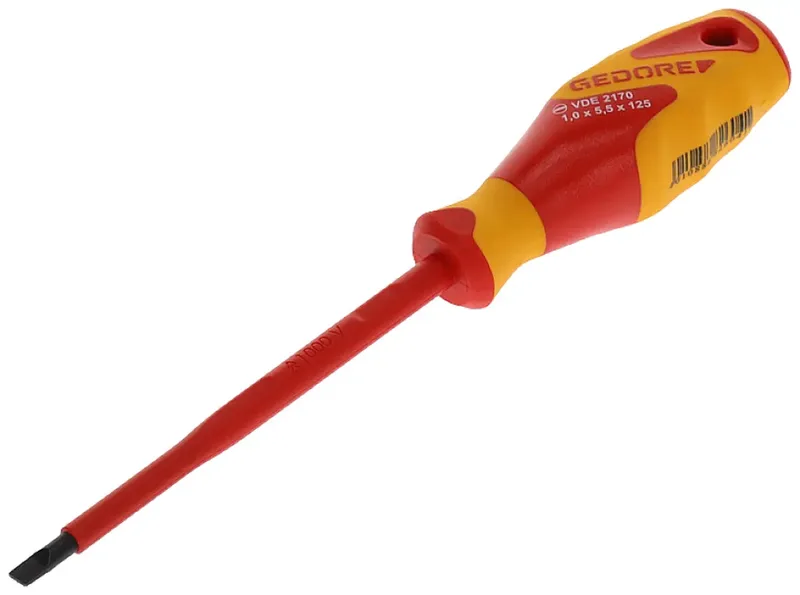 VDE 2170 5,5 Schlitz-Schraubendreher Klingenbreite: 5.5 mm Klingenlänge: 125 mm fra Gedore – produktbillede