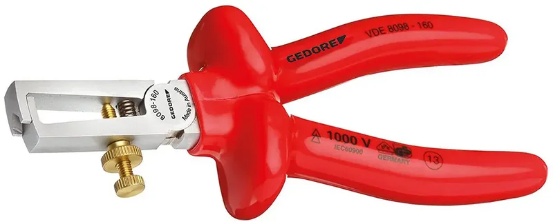 VDE 8098-160 6708980 VDE Abisolierzange 0.8 bis 6 mm² van Gedore – productafbeelding