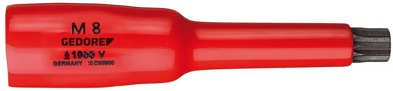 VDE INX 30 8 2946564 Veeltand (XZN) VDE-schroevendraaierbit Geïsoleerd 8 mm 1 3/8 M8 3/8 (10 mm) by Gedore – product image