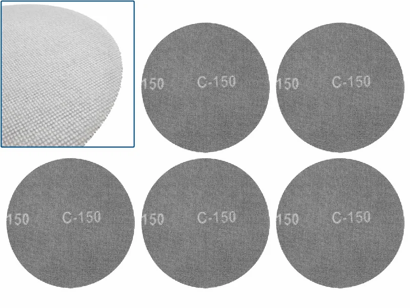Abrasieve schuurschijven 225mm - P150 korrel - klittenband bevestiging - Set van 5 stuks de GEKO – image du produit