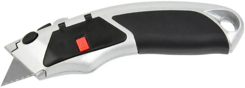 Aluminium hobbymes - trapeziumblad - antislip greep - 19 mm - incl. 5 messen by GEKO – product image
