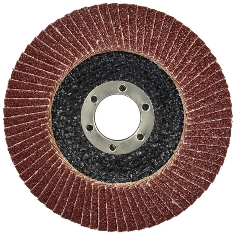 Aluminiumoxide lamellenschijf - 115 mm - korrel 60 - voor staal en houtbewerking - 10 stuks fra GEKO – produktbillede