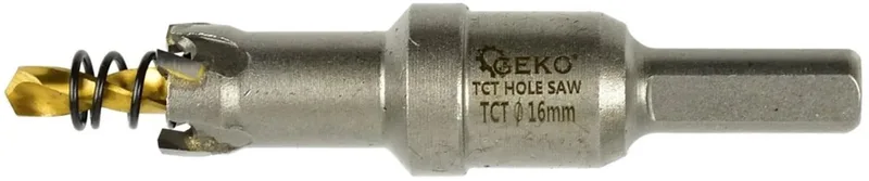 Carbide gatenzaag - 16 mm - titanium boor - hoge precisie by GEKO – product image