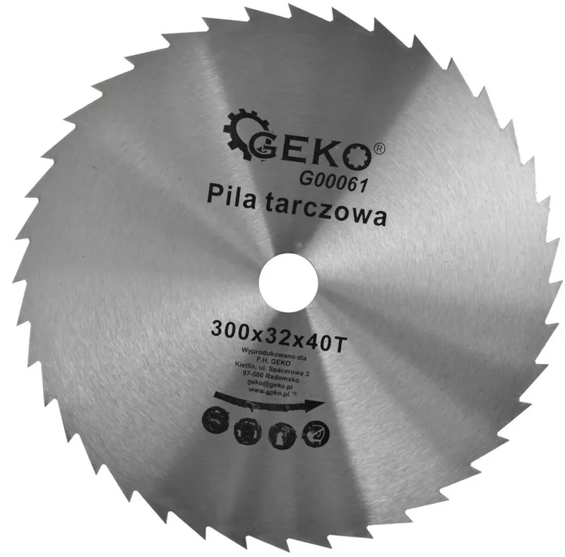 Cirkelzaagblad - Houtbewerking - 300 mm - 40 Tanden - Staal de GEKO – image du produit