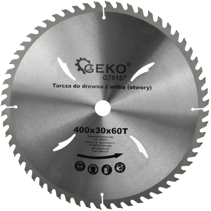 Cirkelzaagblad - Houtbewerking - 400 mm - 60 Tanden - Koelgaten von GEKO – Produktbild