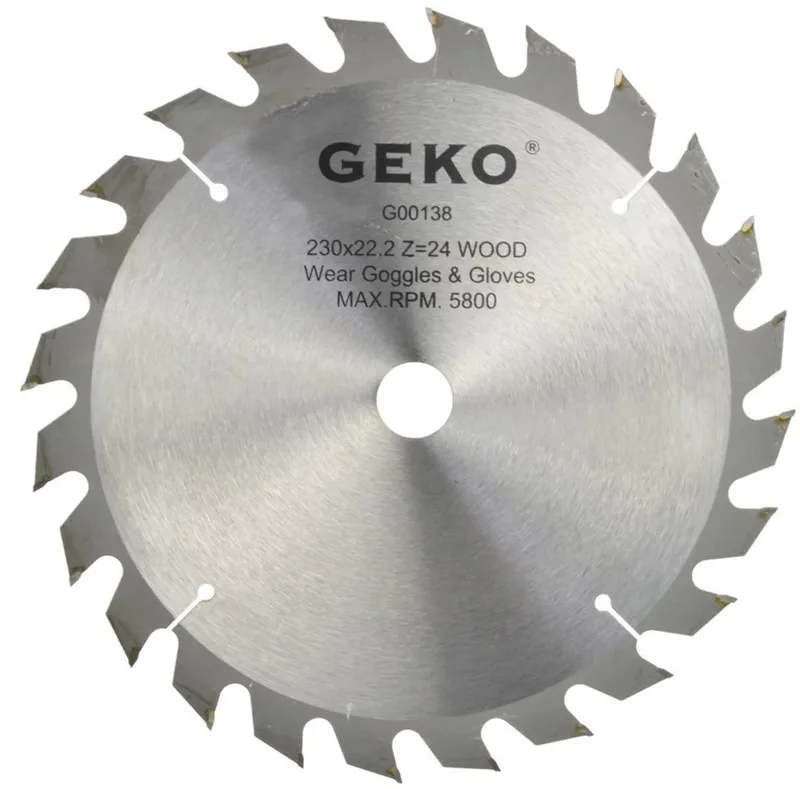 Cirkelzaagblad - TCT - 230 mm - 24 Tanden - Voor Houtbewerking de GEKO – image du produit