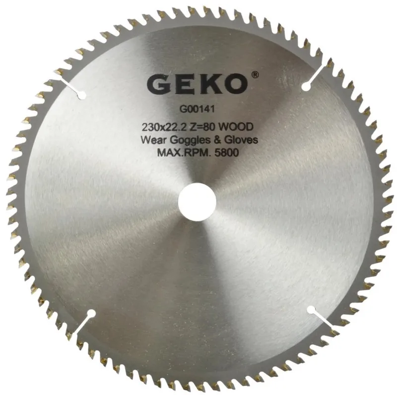 Cirkelzaagblad - Tungsten Carbide - 230 mm - 80 Tanden - Voor Houtbewerking de GEKO – image du produit