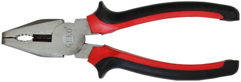 Combinatietang - Gepolijst Staal - 180mm - Rood/Zwart de GEKO, Rouge – image du produit