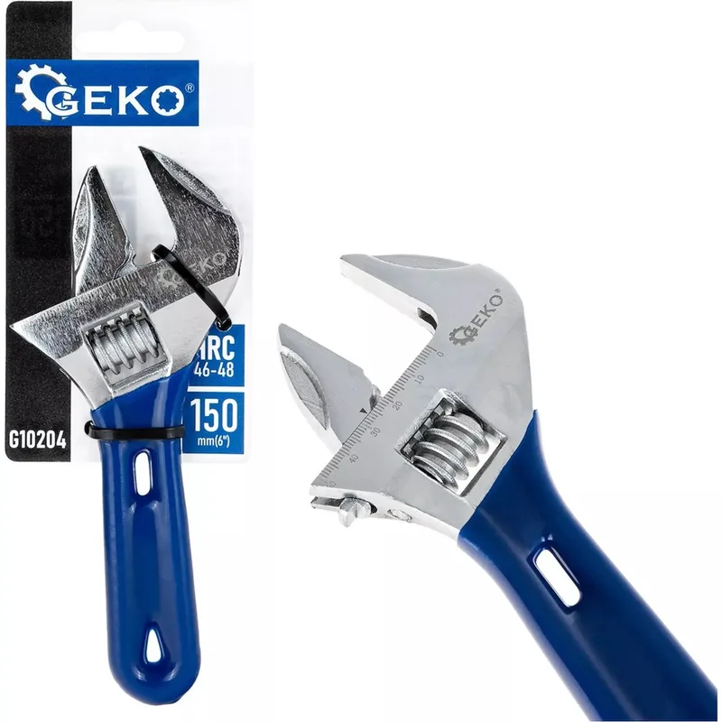Compact verstelbare moersleutel - 36 mm bekopening - 150 mm lengte - Ideaal voor krappe ruimtes by GEKO – product image