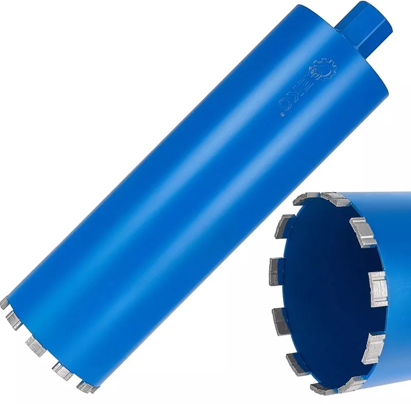 Diamantboor 132x10x450mm - Precisie en Duurzaamheid - Geschikt voor Nat en Droog Boren de GEKO, Bleu – image du produit