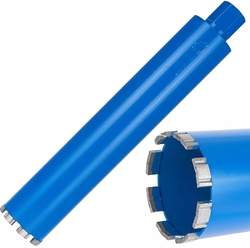Diamantboor - 82mm - 450mm - 8 segmenten - Voor nat en droog gebruik by GEKO, Blue – product image