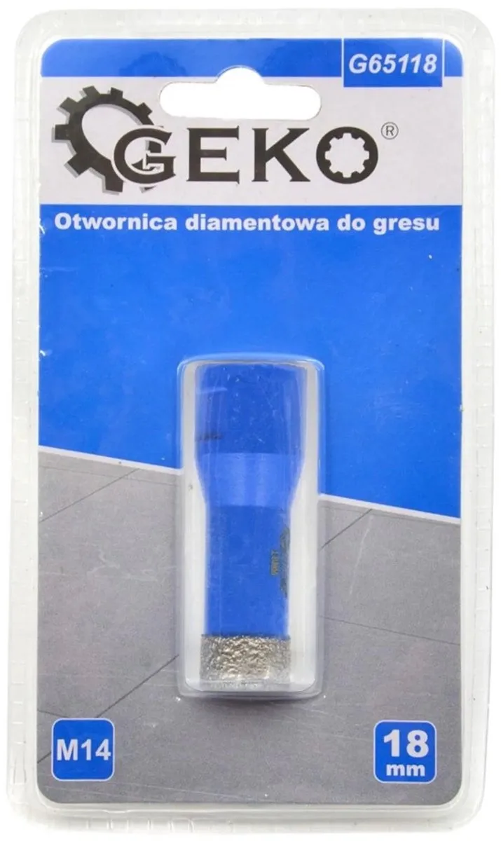 Diamantboor - Droog boren - M14 aansluiting - 18 mm diameter by GEKO, Blue – product image