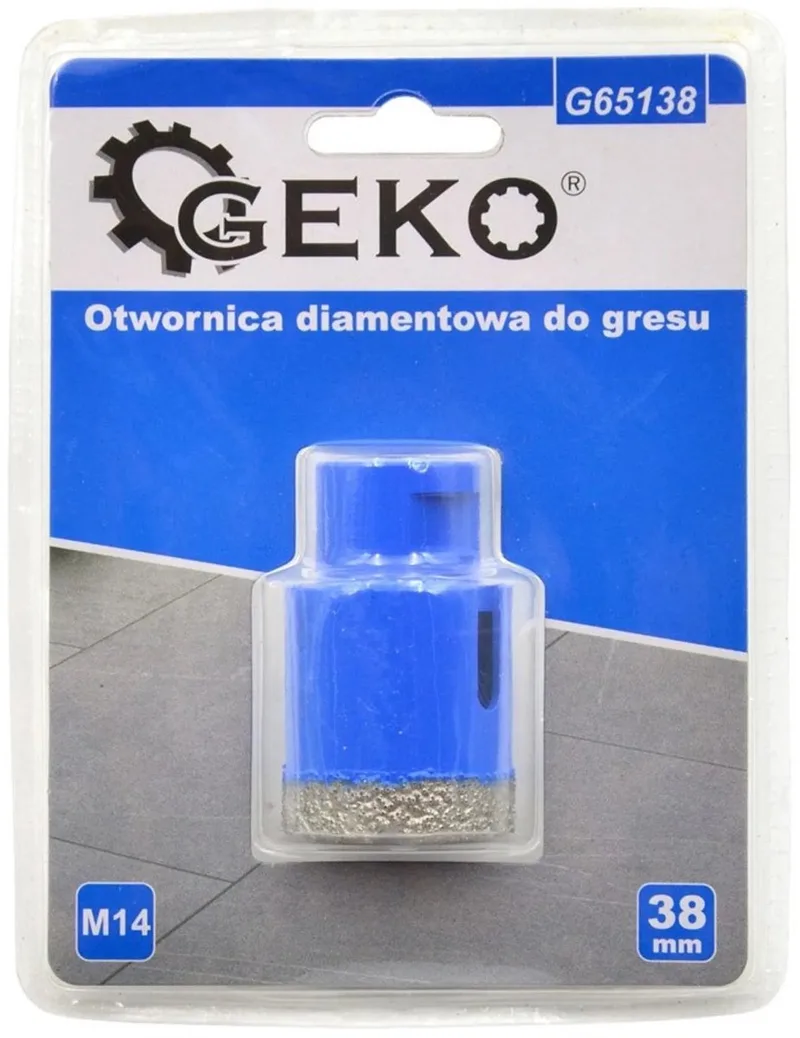 Diamantboor - Droog boren - M14 aansluiting - 38 mm by GEKO, Blue – product image