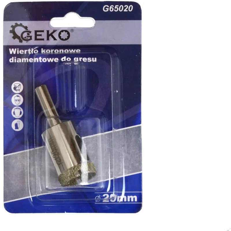 Diamantboor voor tegels - 20mm - Set van 4 - Voor nat boren de GEKO, Argent – image du produit