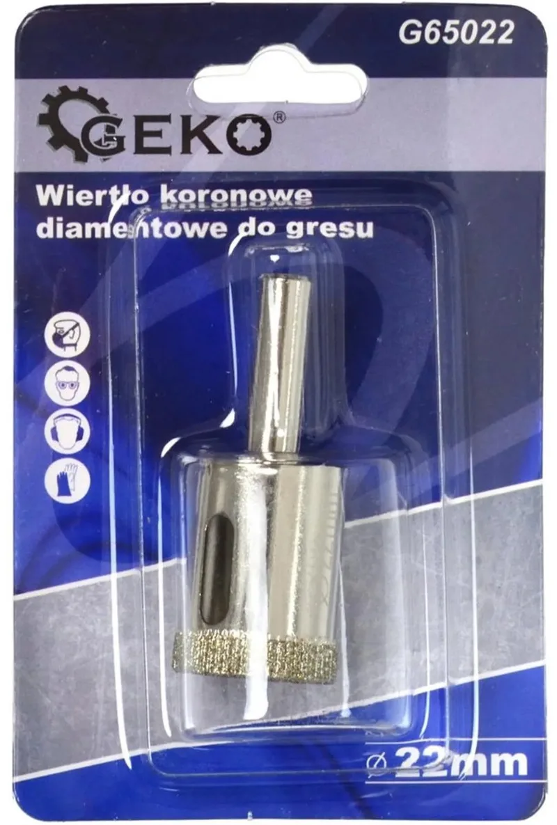 Diamantboor voor tegels - 22mm - Set van 3 - Voor nat boren by GEKO – product image
