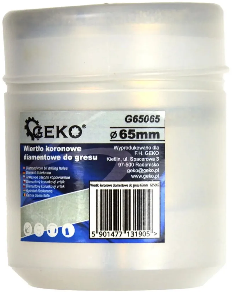 Diamantboor voor tegels - 65mm - Geschikt voor nat boren - Voor harde materialen de GEKO – image du produit