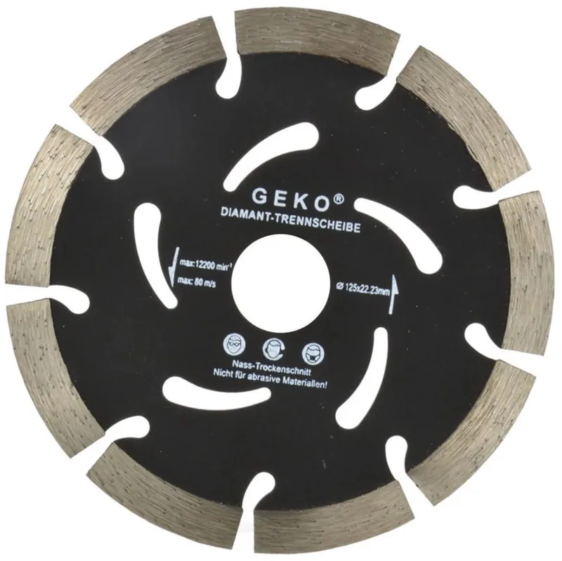 Diamantschijf - Gesegmenteerde Rand - 125 mm - Koelgaten - Lange Levensduur von GEKO – Produktbild