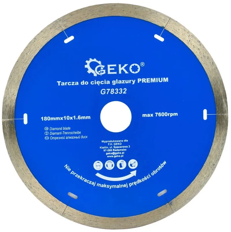 Diamantschijf - Microsegmenten - Voor Porselein en Keramiek - 180 mm by GEKO – product image