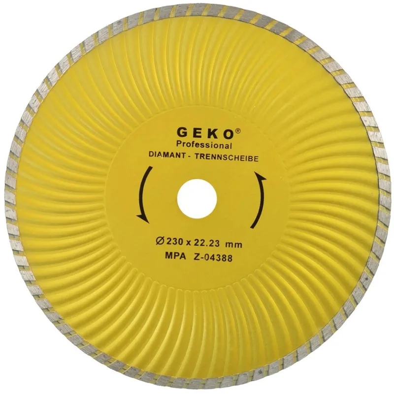 Diamantschijf - Turbo Plus Rand - 230 mm - Voor Steen en Beton by GEKO – product image