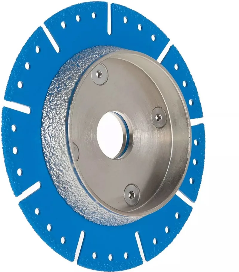 Diamantschijf voor PVC buizen - Snijden en afschuinen - 125 mm - Snel en precies van GEKO, Blauw – productafbeelding