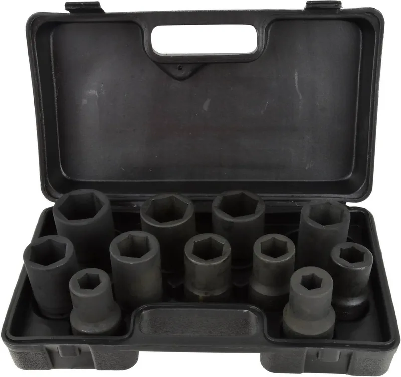 Dopsleutelset - 10-delig - Voor zware omstandigheden - Inclusief koffer by GEKO, Blue – product image