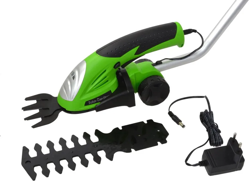 Draadloze grasschaar met 2 messen en ergonomische greep - 120 mm - Inclusief oplader en steel de GEKO – image du produit