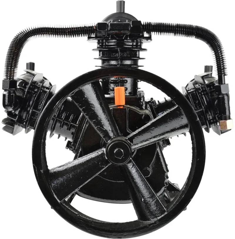 Driecilinder compressor pomp - gietijzer - 5,5 HP - tot 700 L/min - max 10 bar by GEKO, Black – product image