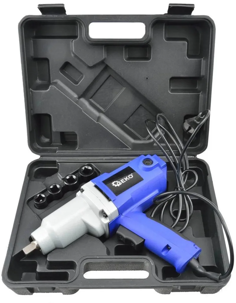Elektrische slagmoersleutel - 800W - 320 Nm - Inclusief Doppenset fra GEKO – produktbillede