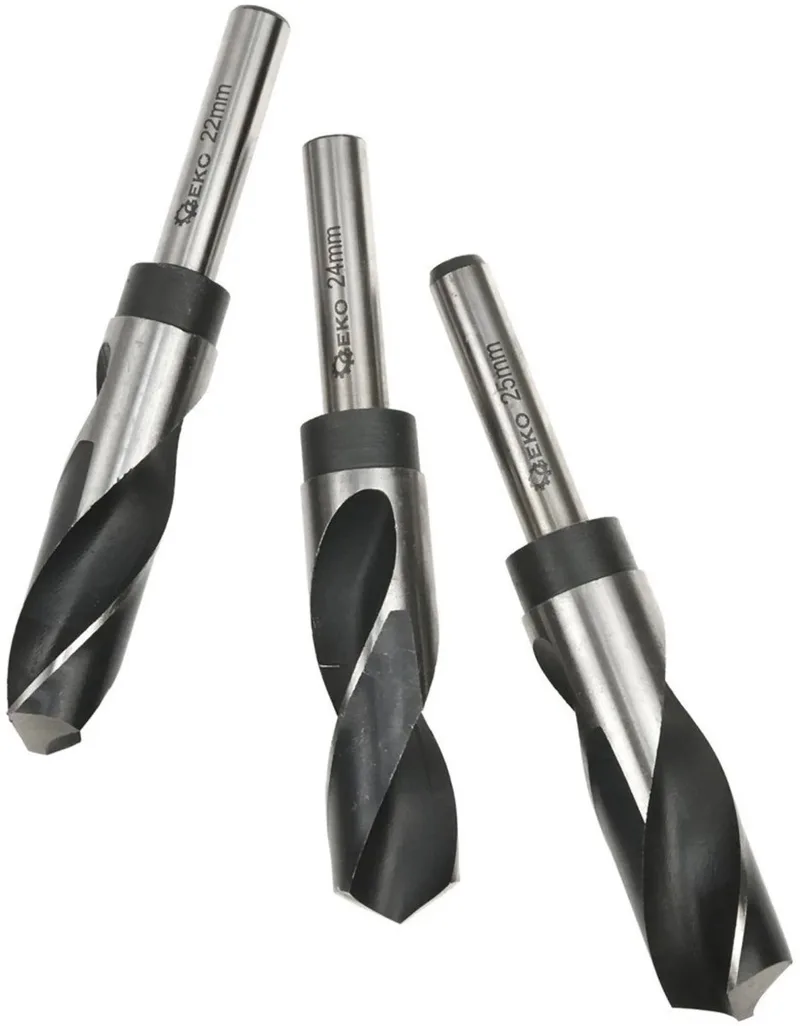 GEKO 3-delige HSS metaalboor set - 22-25 mm - Split Point - Zwart geoxideerd by GEKO – product image