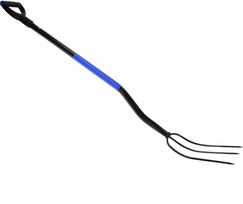 GEKO 3-tand tuinvork - Stalen D-greep - Duurzaam en efficiënt by GEKO, Blue – product image