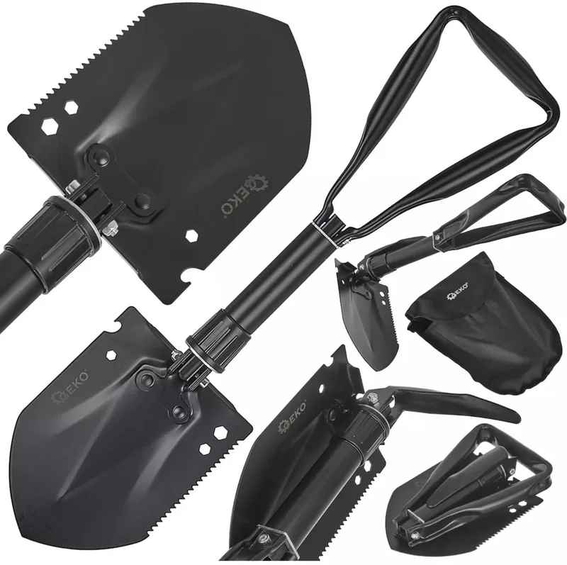 GEKO 5-in-1 opvouwbare survival schep - multifunctioneel - compact ontwerp - zwart by GEKO, Ornaje – product image