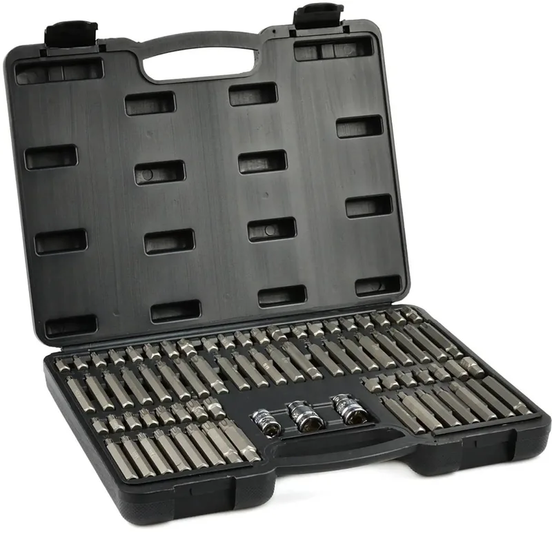 GEKO 75-delige bitset - Torx, spline, hex - CrV staal - Professioneel gebruik von GEKO – Produktbild