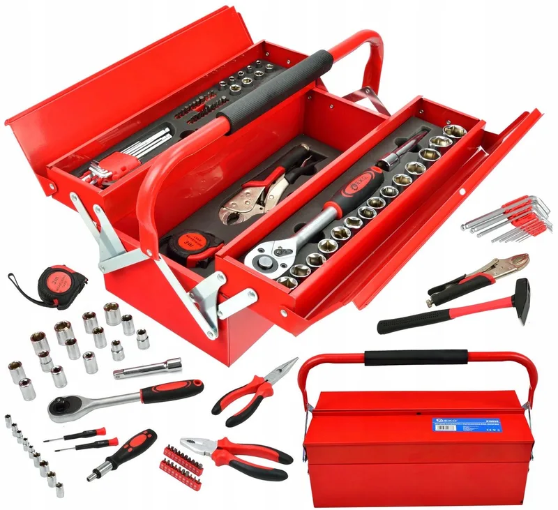 Gereedschapskist 64 Delen met Ratel & Doppen by GEKO – product image