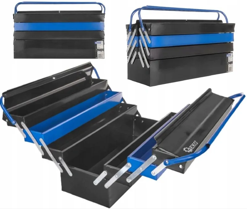 Gereedschapskist - 7 lades - Metaal - Compact en Mobiel van GEKO, Goudkleur – productafbeelding