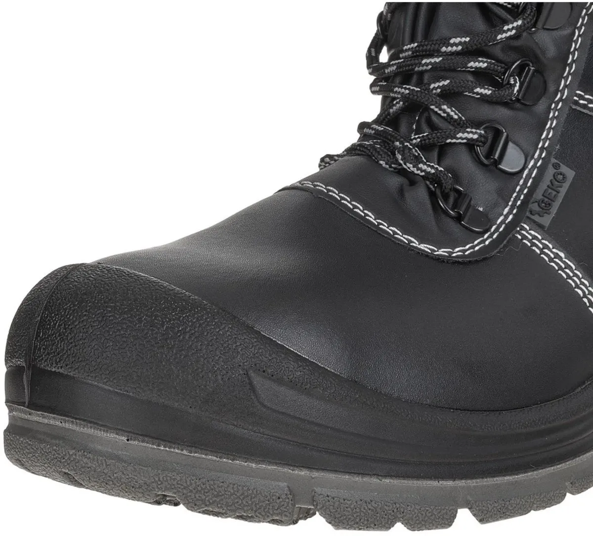 Gevoerde winterveiligheidsschoenen - S3 klasse - Antislip - Zwart de GEKO, Noir, 39 – image du produit