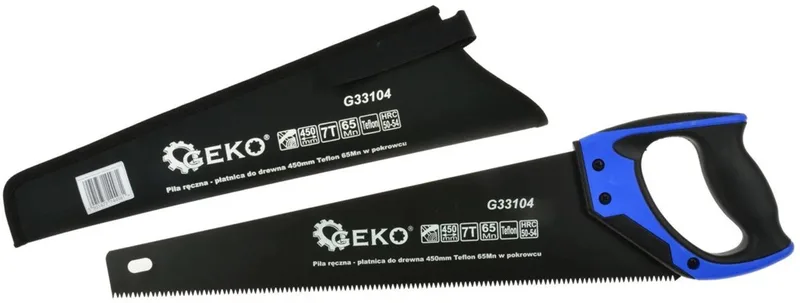 Handzaag - 450 mm - PTFE Coating - Ergonomische Handgreep - Inclusief Beschermhoes von GEKO – Produktbild