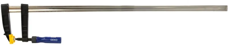 Heavy Duty F-klem - Sterk gietijzer - Houten handgreep - 120x1000 mm de GEKO, Noir – image du produit