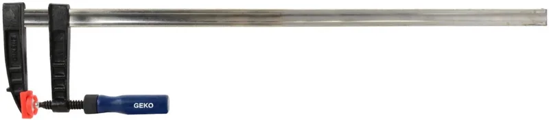 Heavy Duty F-klem - Sterke gietijzeren bekken - Houten handgrepen - 120x800mm fra GEKO – produktbillede