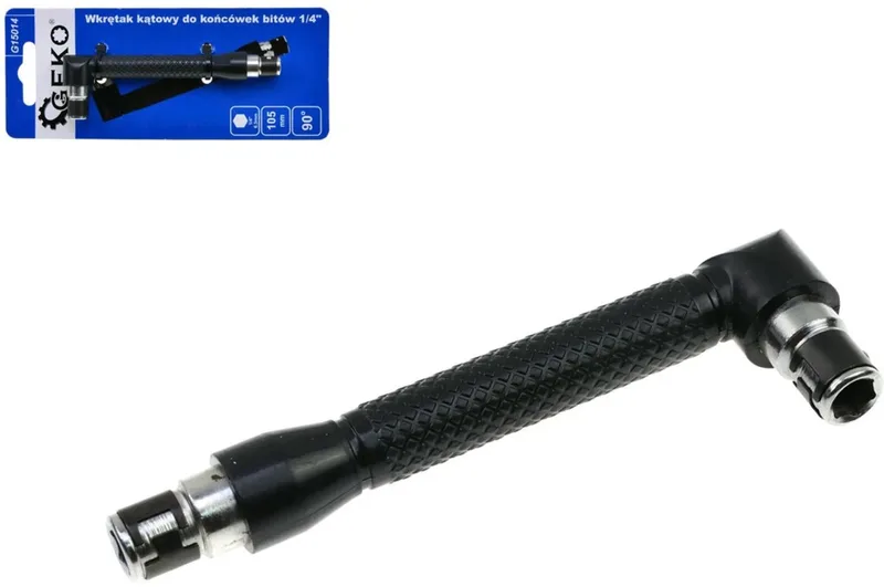 Hoekadapter schroevendraaier - 105 mm - CrV staal - 1/4" bits de GEKO – image du produit