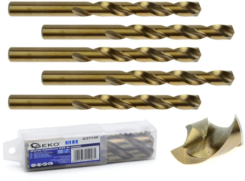 HSS metaalboor - Kobaltlegering - 13 mm - Hoge thermische weerstand - 5 stuks fra GEKO – produktbillede