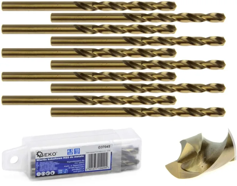 HSS metaalboor - Kobaltlegering - 4,5 mm - Hoge slijtvastheid - 10 stuks von GEKO – Produktbild