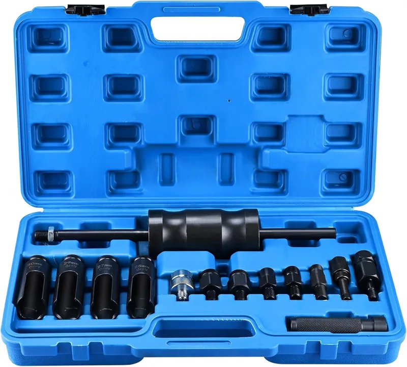 Injector puller set - veelzijdige adapters - CRV staal - 3,6 kg hamer - voor moeilijk bereikbare plekken von GEKO – Produktbild