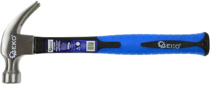 Kloppen - klauwhamer - 500g - glasvezel antislip greep - 330 mm fra GEKO – produktbillede