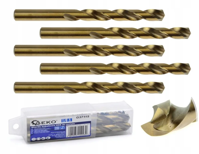 Kobalt HSS Metaalboor 11,5 mm - Duurzaam en Precisie von GEKO, Gold – Produktbild