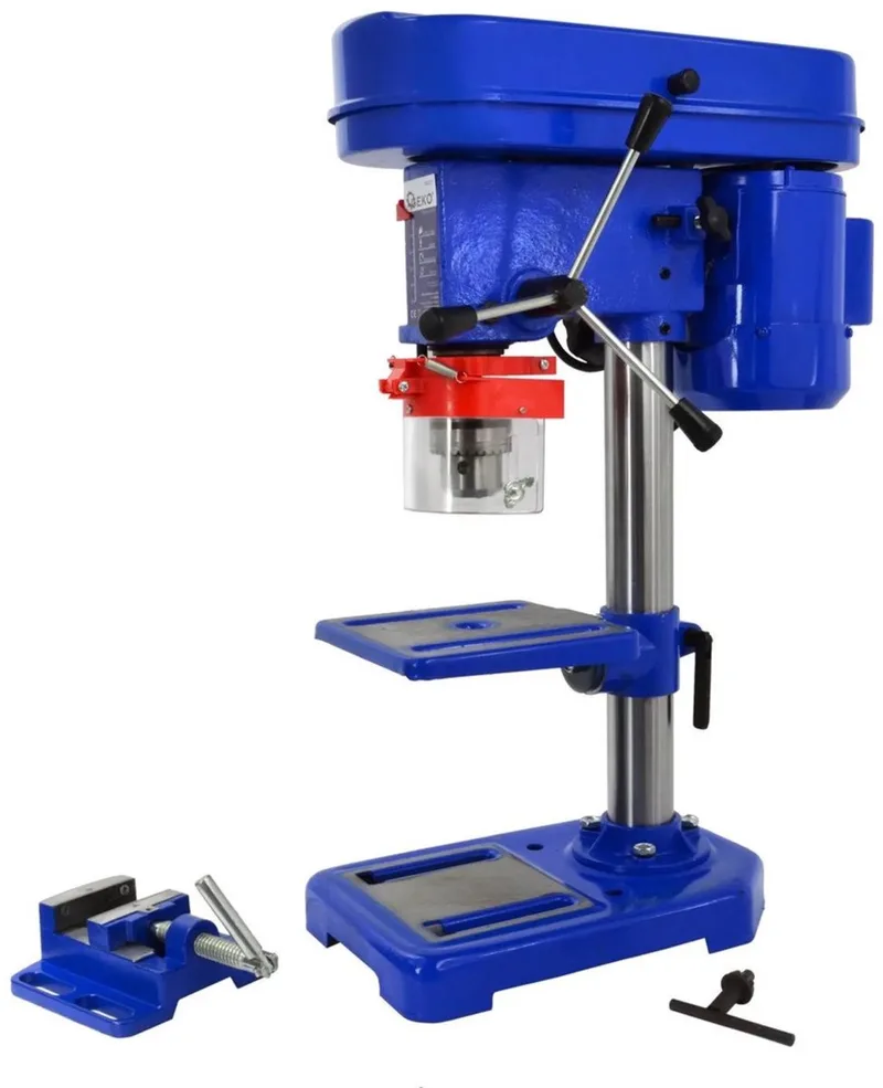 Kolomboormachine - 16 mm capaciteit - 5 snelheden - Inclusief machineklem von GEKO, Blau – Produktbild