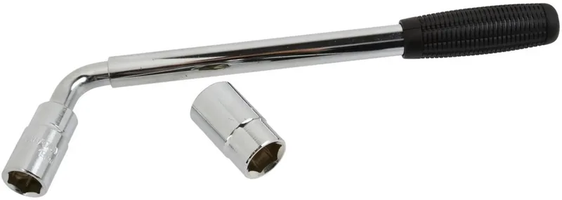 L-vormige moersleutel - Verstelbare lengte 34,5-50 cm - Doppen 17x19 mm & 21x23 mm de GEKO – image du produit