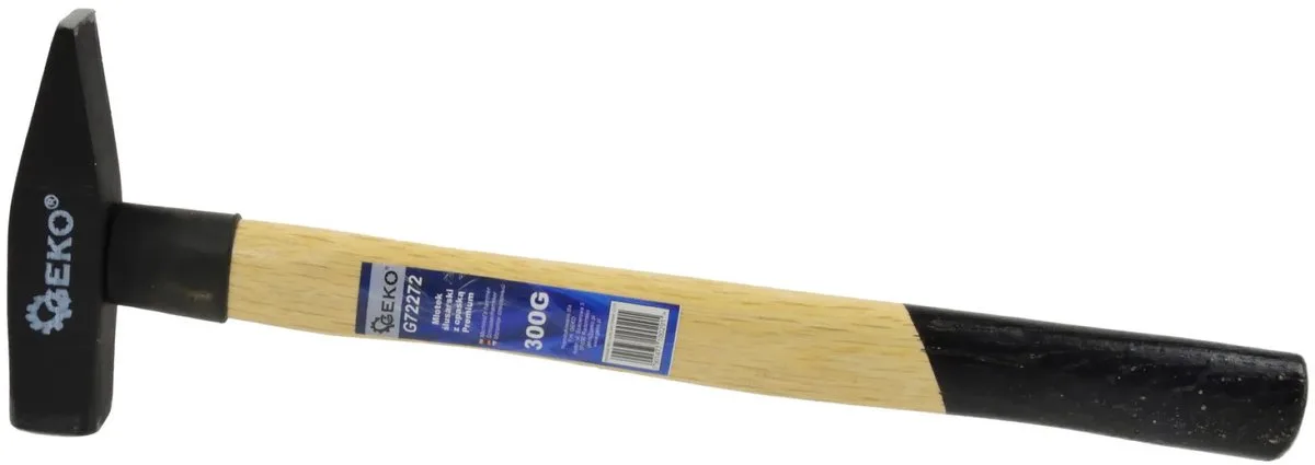Locksmith hamer - 300g - Ergonomisch houten handvat - Hoogwaardig koolstofstaal by GEKO – product image