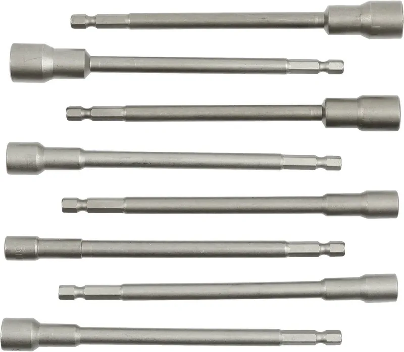 Magnetische dopsleutelset - 8-delig - 6-13mm - 150mm lengte - CrV staal by GEKO, Ornaje – product image