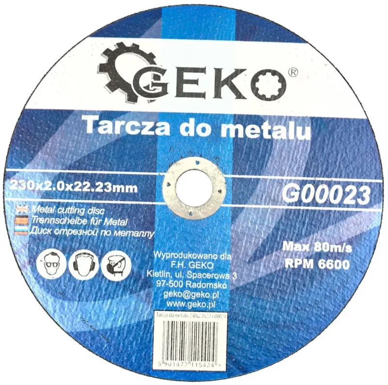 Metaal slijpschijf - 230 mm - Aluminiumoxide - Glasvezelversterkt - Snelle snede - 25 stuks von GEKO – Produktbild